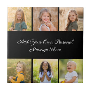 Create Your Own 6 Photo Collage Add Your Greeting Tile