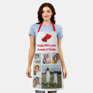 Create Your Own 6 Photo Collage Add Your Own Logo Apron