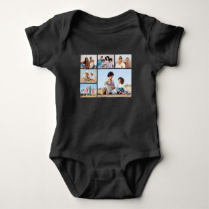 Create Your Own 6 Photo Collage Baby Bodysuit