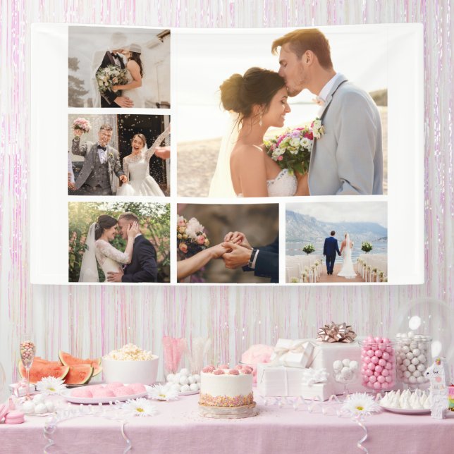 Create Your Own 6 Photo Collage Banner (Party)