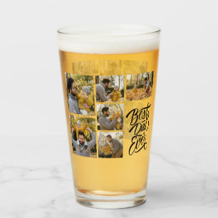 Create Your Own 6 Photo Collage Best Dad Ever Glass