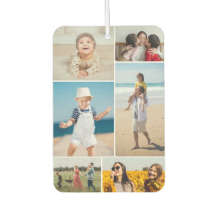 Create Your Own 6 Photo Collage Car Air Freshener