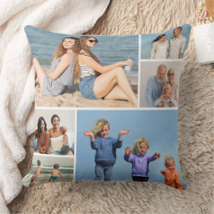 Create Your Own 6 Photo Collage Cushion