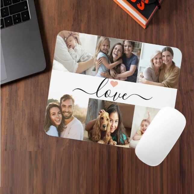 Create Your Own 6 Photo Collage Custom  Mouse Mat (Create Your Own 6 Photo Collage Custom Desk Mat Mouse Pad)