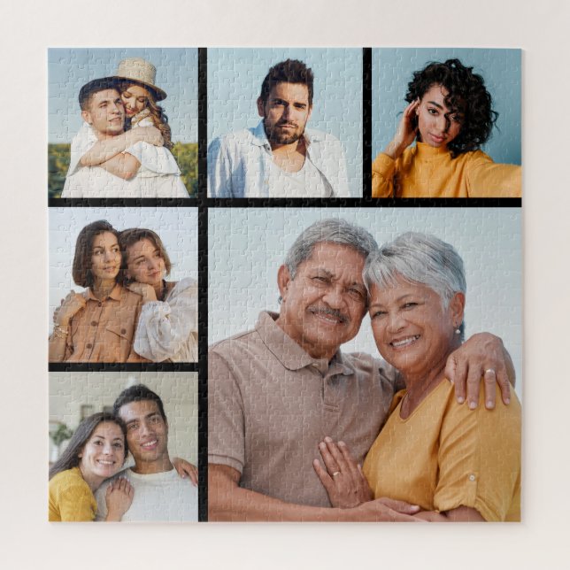 Create Your Own 6 Photo Collage  Jigsaw Puzzle (Vertical)