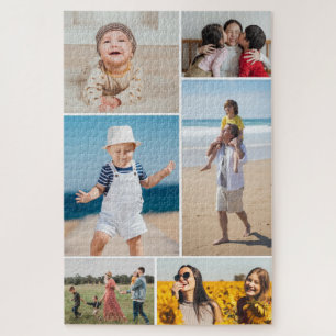 Create Your Own 6 Photo Collage Jigsaw Puzzle