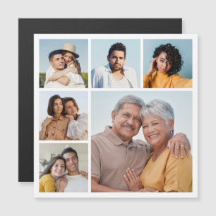 Create Your Own 6 Photo Collage Magnetic Card