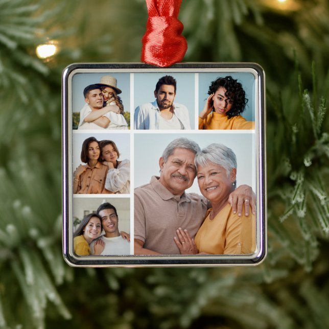 Create Your Own 6 Photo Collage  Metal Tree Decoration (Tree)
