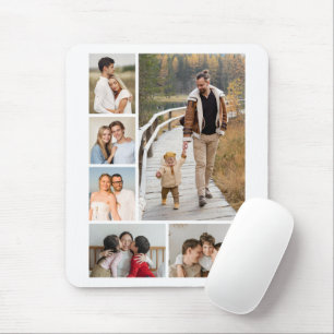 Create Your Own 6 Photo Collage Mouse Mat