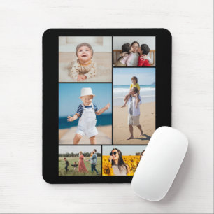 Create Your Own 6 Photo Collage Mouse Mat