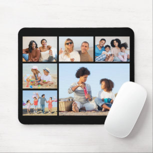 Create Your Own 6 Photo Collage Mouse Mat