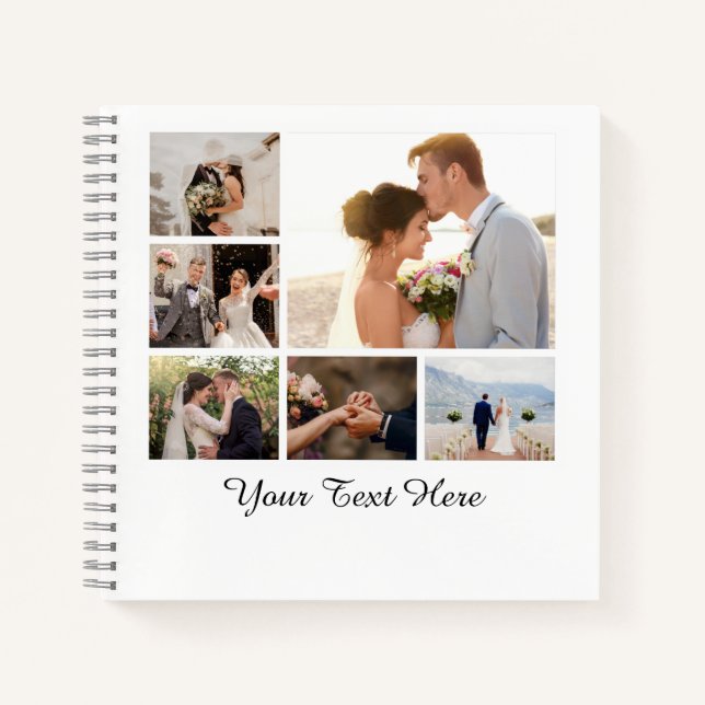 Create Your Own 6 Photo Collage Notebook (Front)