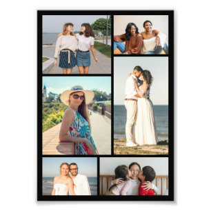 Create Your Own 6 Photo Collage Photo Enlargement Print