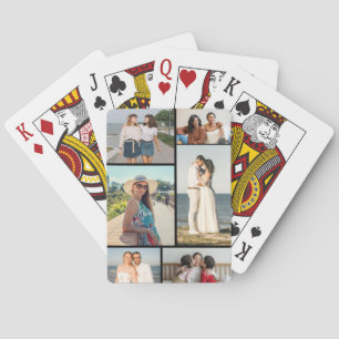 Create Your Own 6 Photo Collage Playing Cards