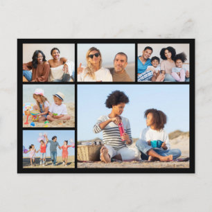 Create Your Own 6 Photo Collage  Postcard