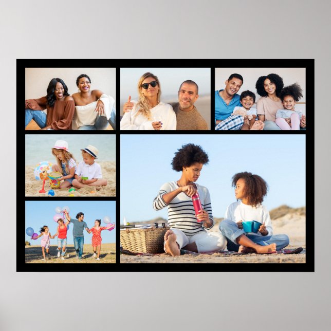Create Your Own 6 Photo Collage  Poster (Front)