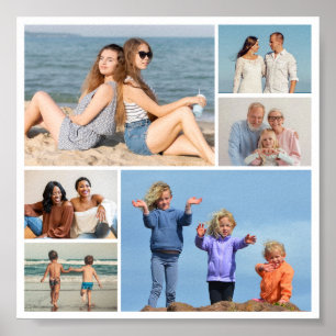 Create Your Own 6 Photo Collage Poster