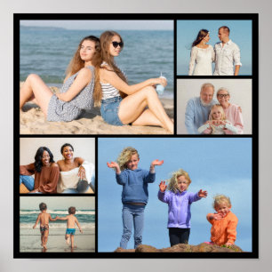 Create Your Own 6 Photo Collage Poster