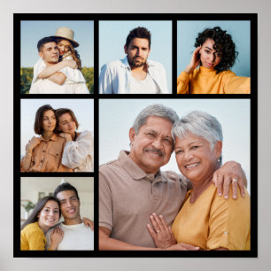 Create Your Own 6 Photo Collage  Poster