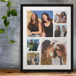 Create Your Own 6 Photo Collage Poster<br><div class="desc">Create your own 6 square photo collage poster using this simple personalised picture template,  it's so easy to replace with your own special memories!</div>