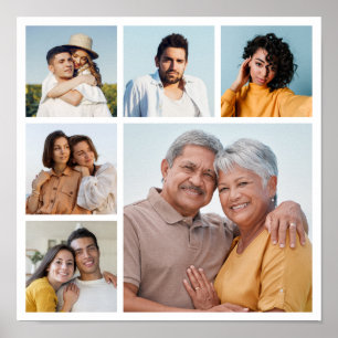 Create Your Own 6 Photo Collage Poster