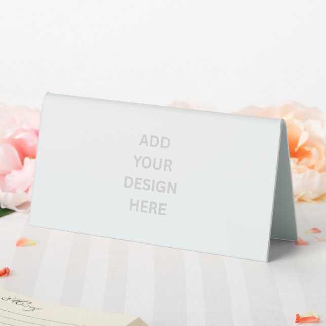 Create Your Own 6" X 3" Table Tent Sign (In SItu (Wedding))