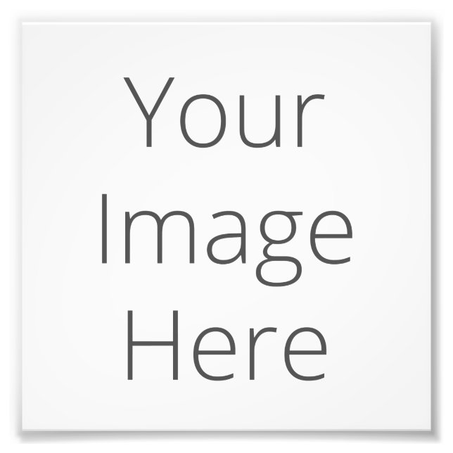 Create Your Own 6" x 6" Professional Photo Print (Front)