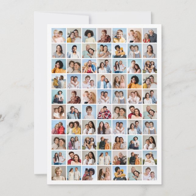 Create Your Own 70 Photo Collage Card (Front)