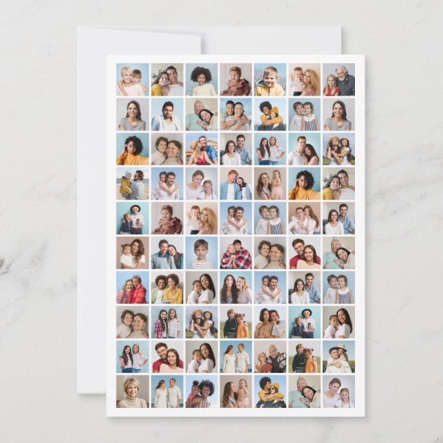 Create Your Own 70 Photo Collage Card (Front)
