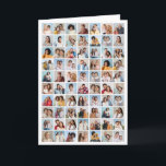 Create Your Own 70 Photo Collage Card<br><div class="desc">Create your own 70 Photo Collage for Christmas, Birthdays, Weddings, Anniversaries, Graduations, Father's Day, Mother's Day or any other Special Occasion, with our easy-to-use design tool. Add your favourite photos of friends, family, vacations, hobbies and pets and you'll have a stunning, one-of-a-kind photo collage, perfect for home decoration, gift giving...</div>