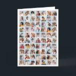 Create Your Own 70 Photo Collage Card<br><div class="desc">Create your own 70 Photo Collage for Christmas, Birthdays, Weddings, Anniversaries, Graduations, Father's Day, Mother's Day or any other Special Occasion, with our easy-to-use design tool. Add your favourite photos of friends, family, vacations, hobbies and pets and you'll have a stunning, one-of-a-kind photo collage, perfect for home decoration, gift giving...</div>