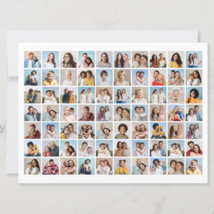 Create Your Own 70 Photo Collage Greeting Card