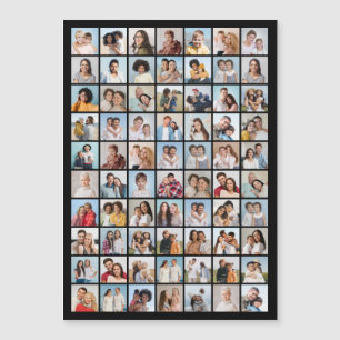 Create Your Own 70 Photo Collage Magnetic Card