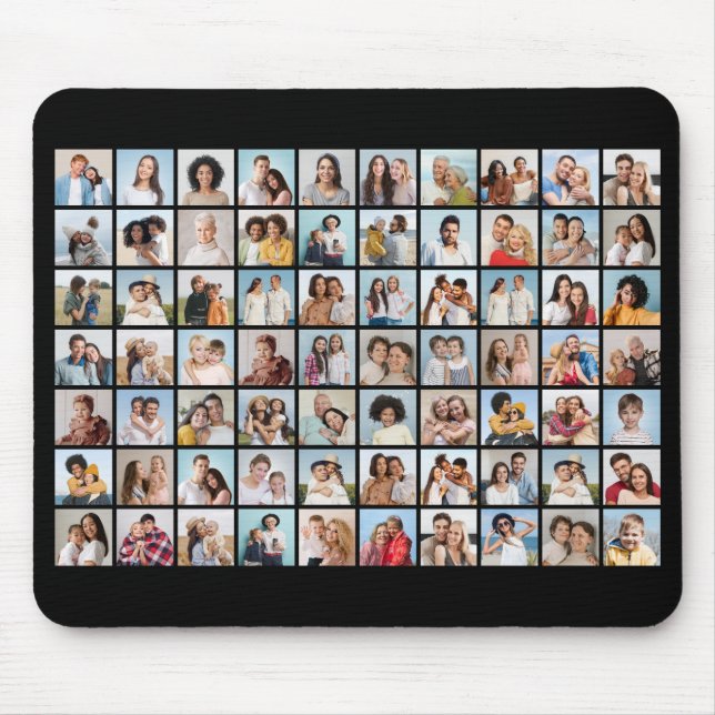 Create Your Own 70 Photo Collage  Mouse Mat (Front)