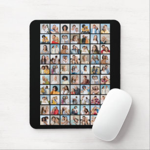 Create Your Own 70 Photo Collage Mouse Mat