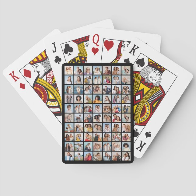 Create Your Own 70 Photo Collage Playing Cards (Back)