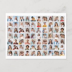 Create Your Own 70 Photo Collage Postcard
