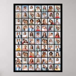 Create Your Own 70 Photo Collage Poster