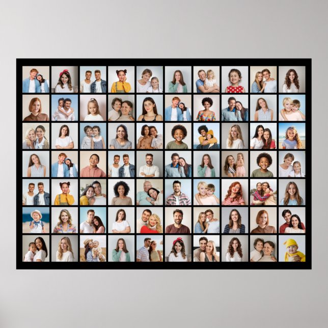 Create Your Own 70 Photo Collage Poster (Front)