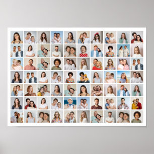 Create Your Own 70 Photo Collage Poster