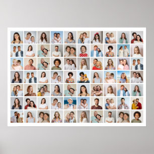 Create Your Own 70 Photo Collage Poster