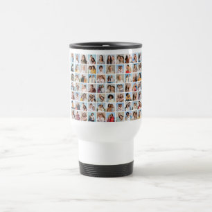 Create Your Own 70 Photo Collage Travel Mug