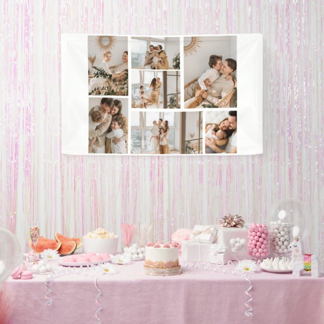 Create Your Own 7 Photo Collage Banner (Party)