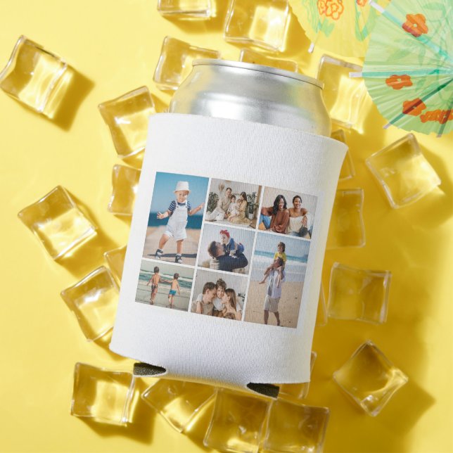Create Your Own 7 Photo Collage Can Cooler (In Situ Summer)