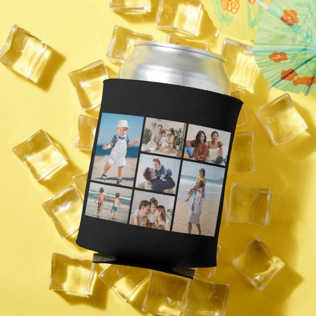 Create Your Own 7 Photo Collage Can Cooler (In Situ Summer)