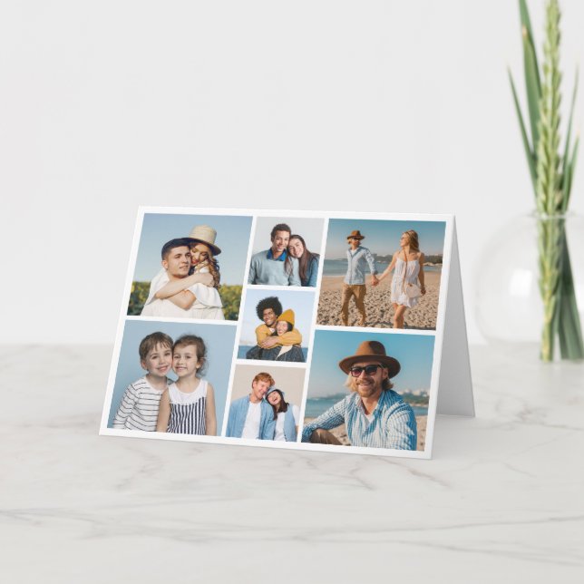 Create Your Own 7 Photo Collage Card (Front)
