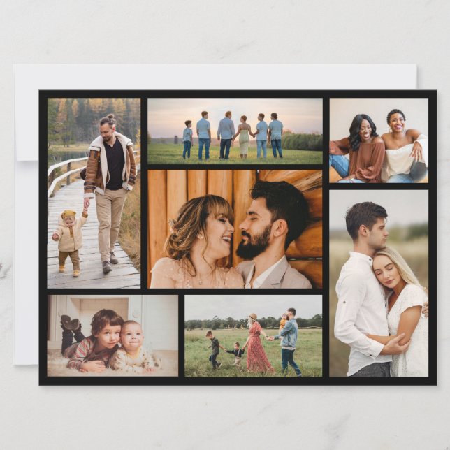 Create Your Own 7 Photo Collage Card (Front)