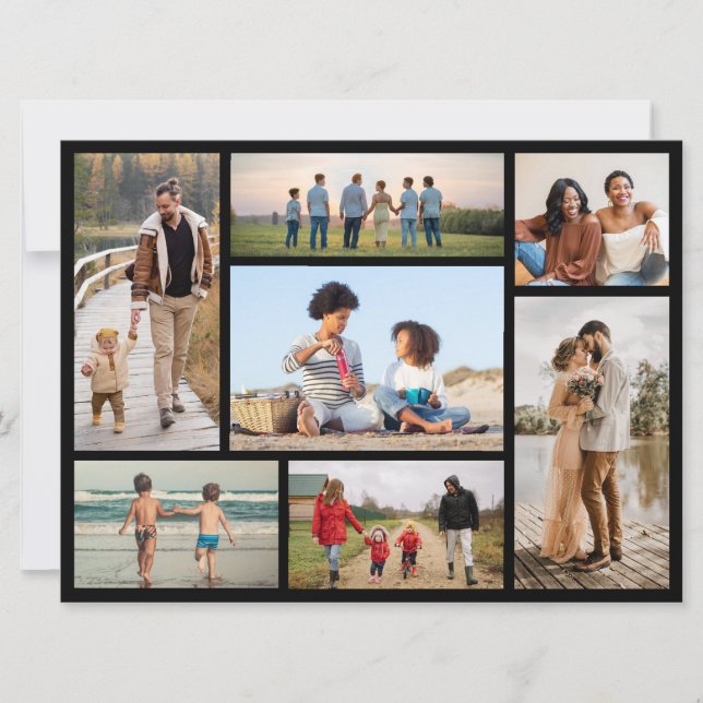 Create Your Own 7 Photo Collage Card (Front)
