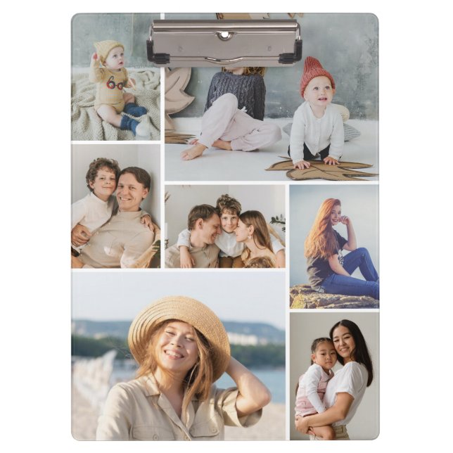 Create Your Own 7 Photo Collage Clipboard (Front)