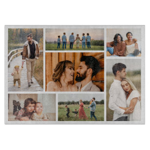 Create Your Own 7 Photo Collage Cutting Board